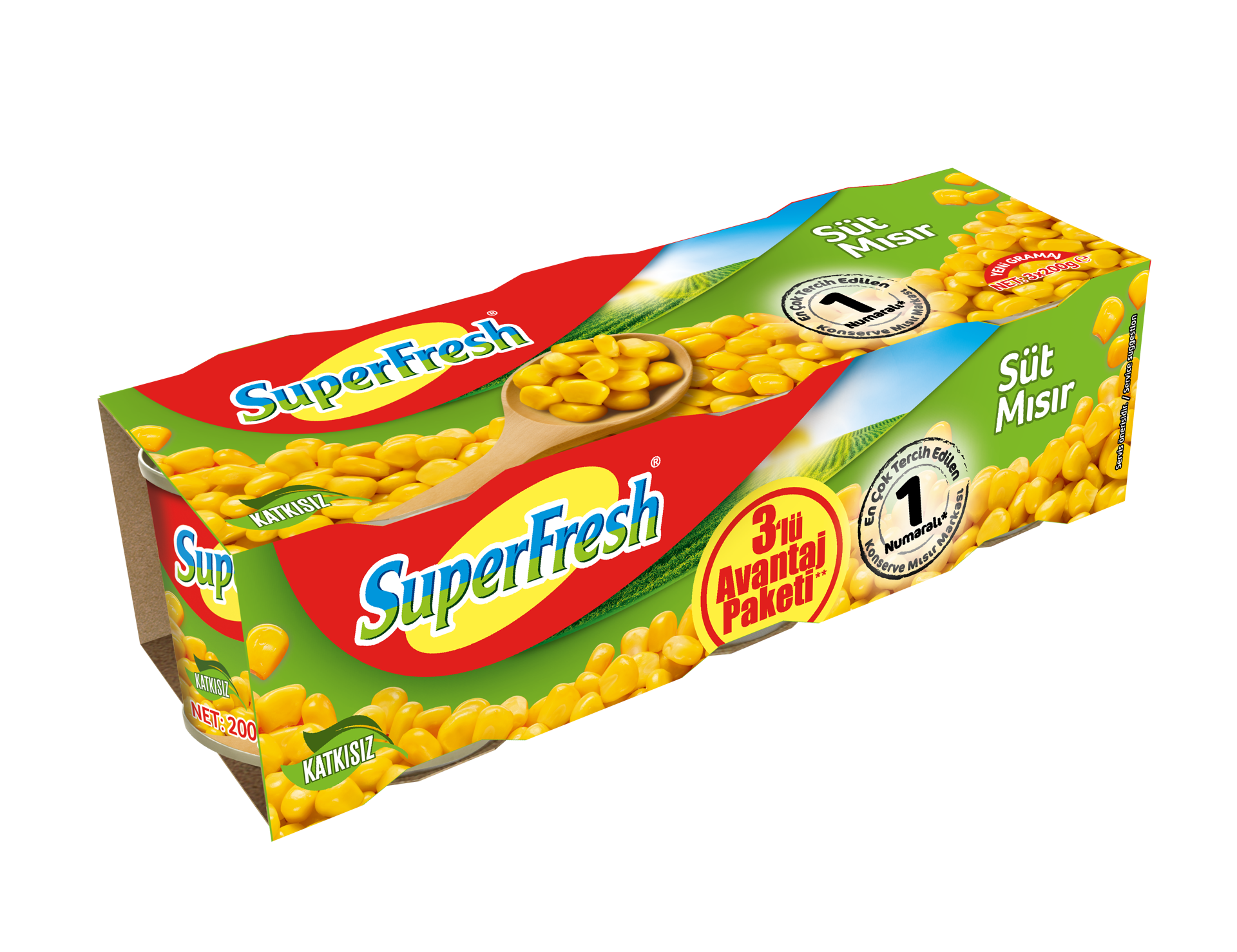 Superfresh Mısır 3'lü 600 Gr