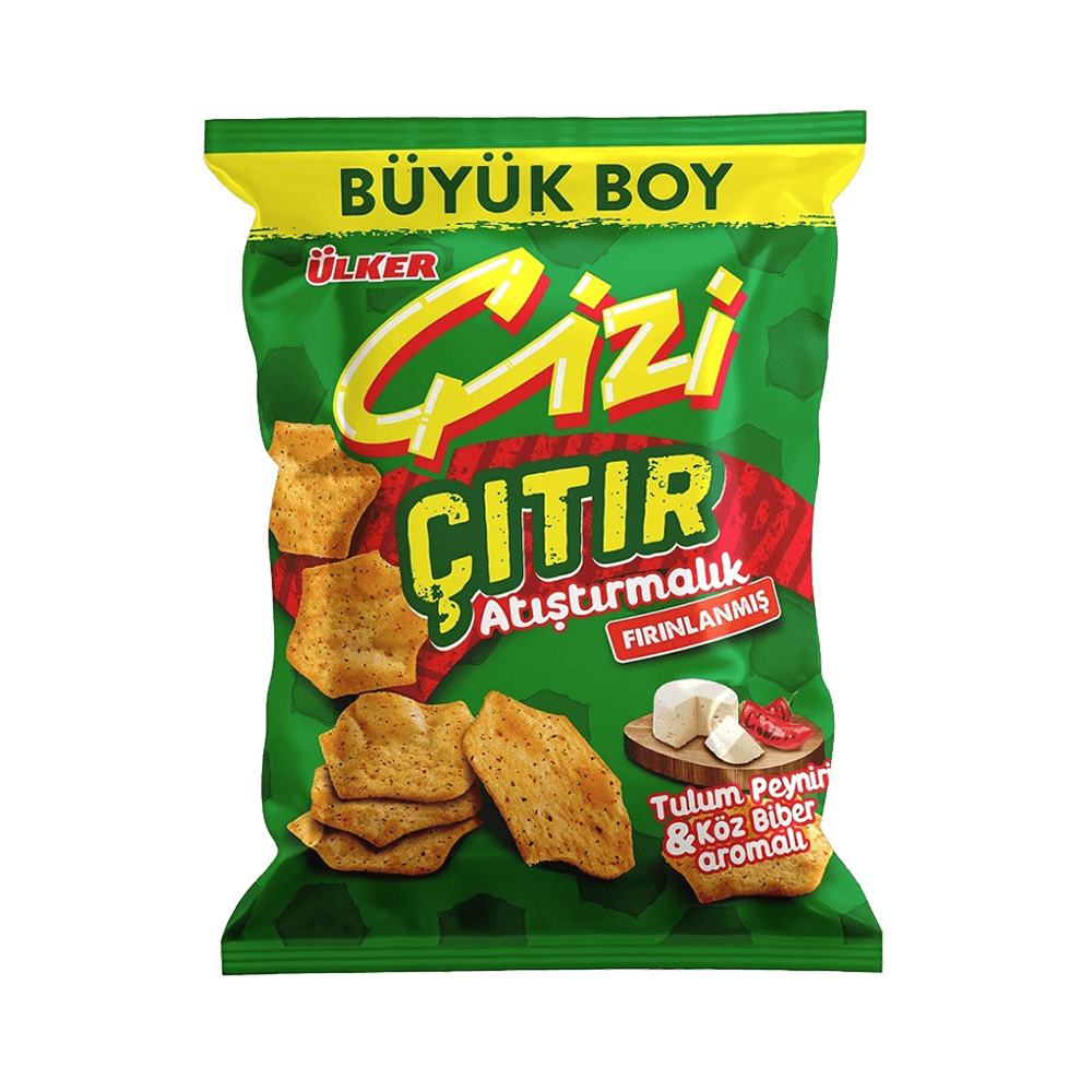 Ülker Çizi Çıtır Tulum Peyniri & Köz Biber Aromalı 80 gr