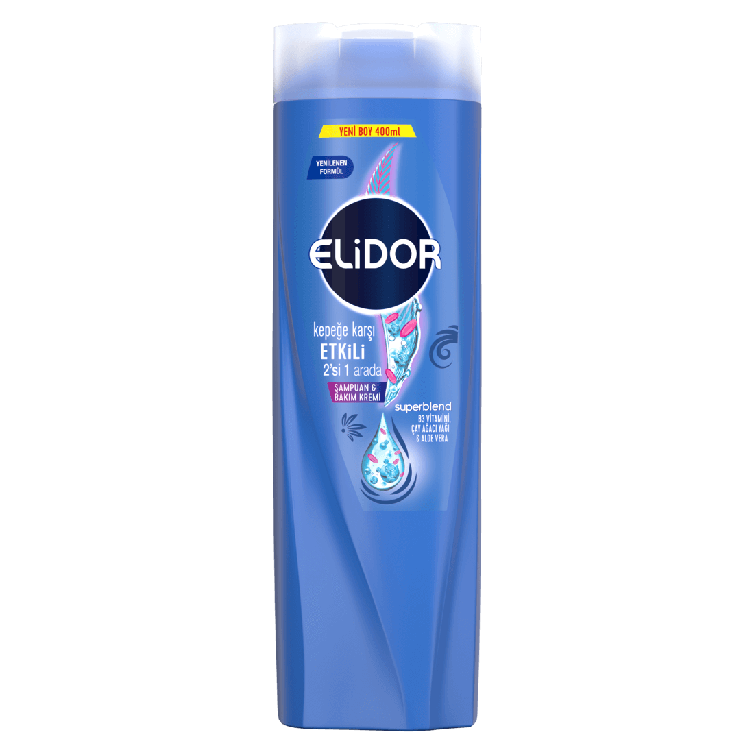 Elidor Kepeğe Karşı Etkili 2 si 1 Arada Şampuan 400 ml