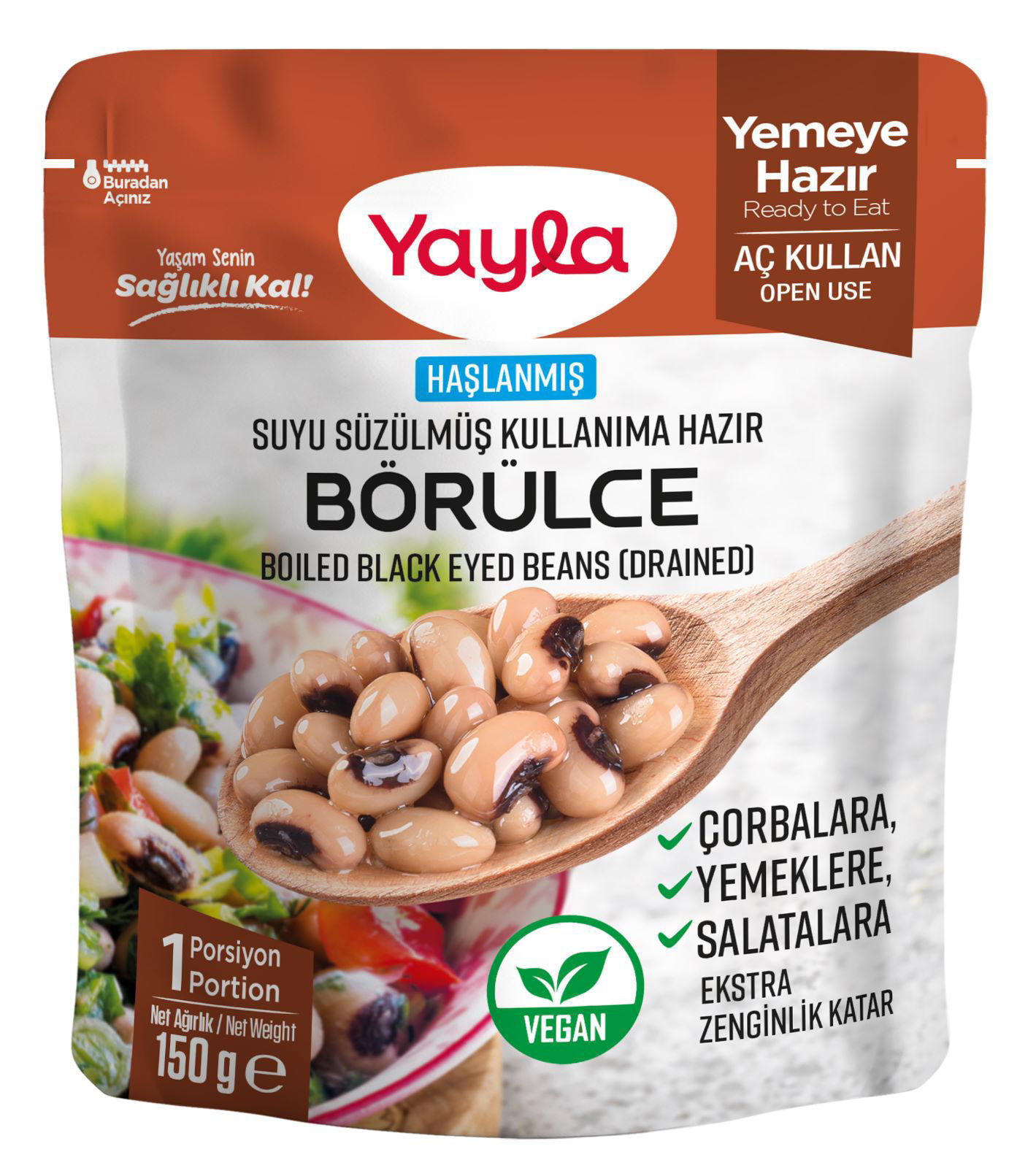 Yayla Haşlanmış Susuz Börülce 150 Gr
