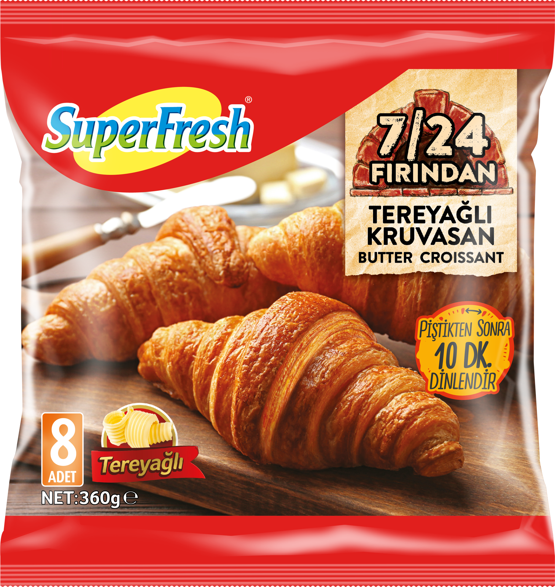 SuperFresh Tereyağlı Kruvasan 360 Gr