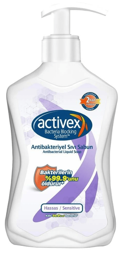 Activex Antibakteriyel Hassas Sıvı Sabun 500 Ml