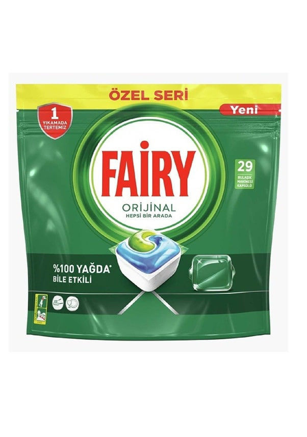 Fairy Orijinal Hepsi Bir Arada Bulaşık Makinesi Tableti 29'Lu