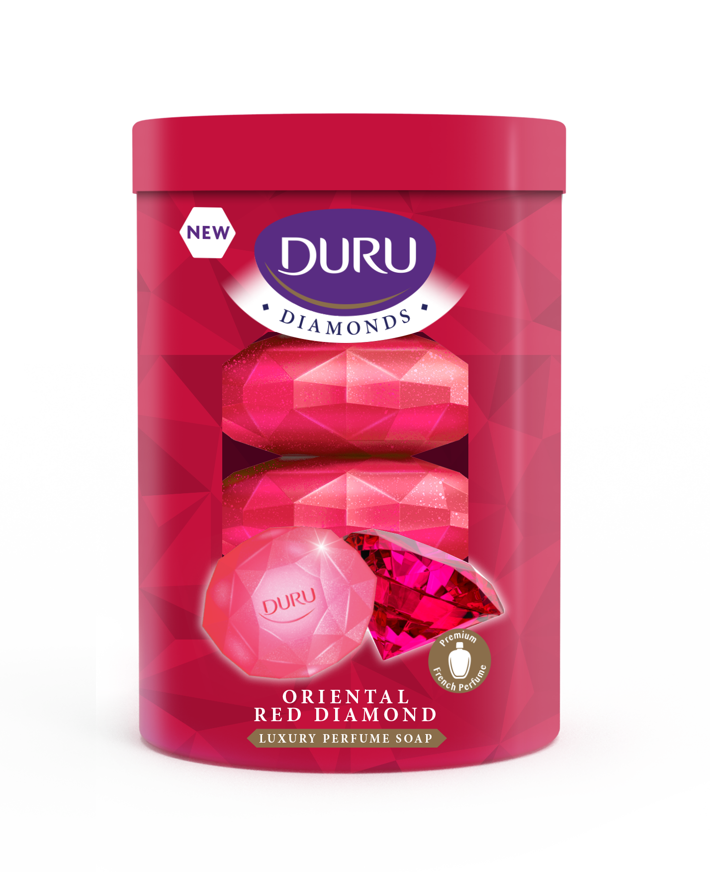 Duru Sabun Diamonds Series 4X90 Gr. Red