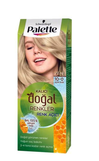 Palette Kalıcı Doğal Renkler 10-0 Açık Sarı Saç Boyası