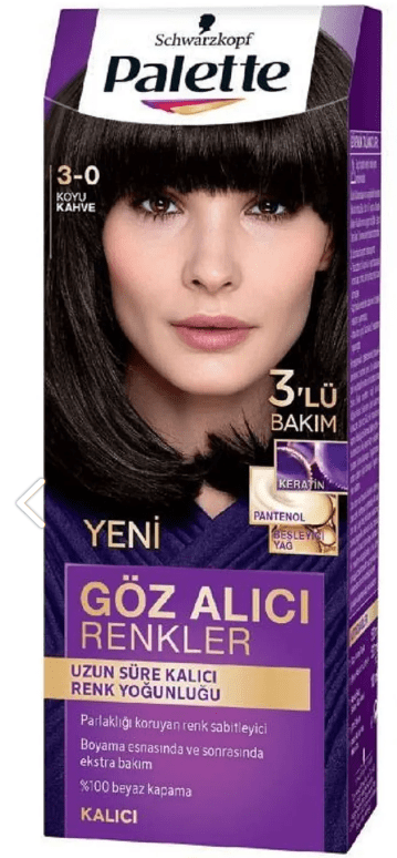 Palette Göz Alıcı Renkler 3-0 Koyu Kahve Saç Boyası