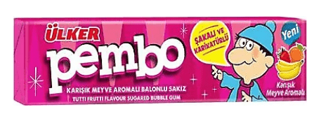 Ülker Pembo Tuttı Frutti Aromalı Sakız 22,5 Gr