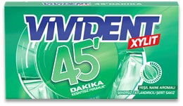 Vivident 45 Dk Yeşil Nane Aromalı Sakız
