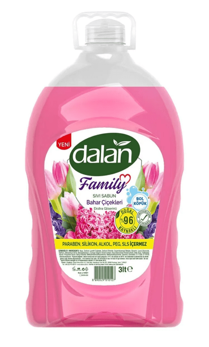 Dalan Family Bahar Çicekleri Sıvı Sabun 3 Lt