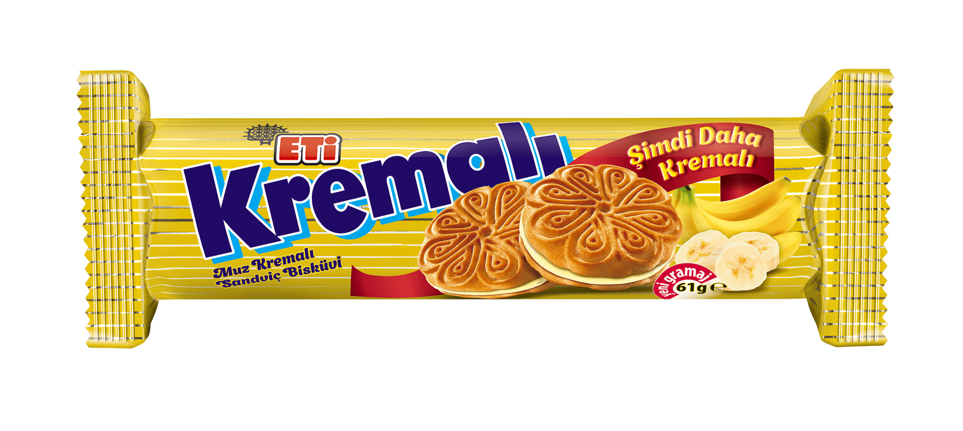 Eti Kremalı Muzlu Bisküvi 61 Gr