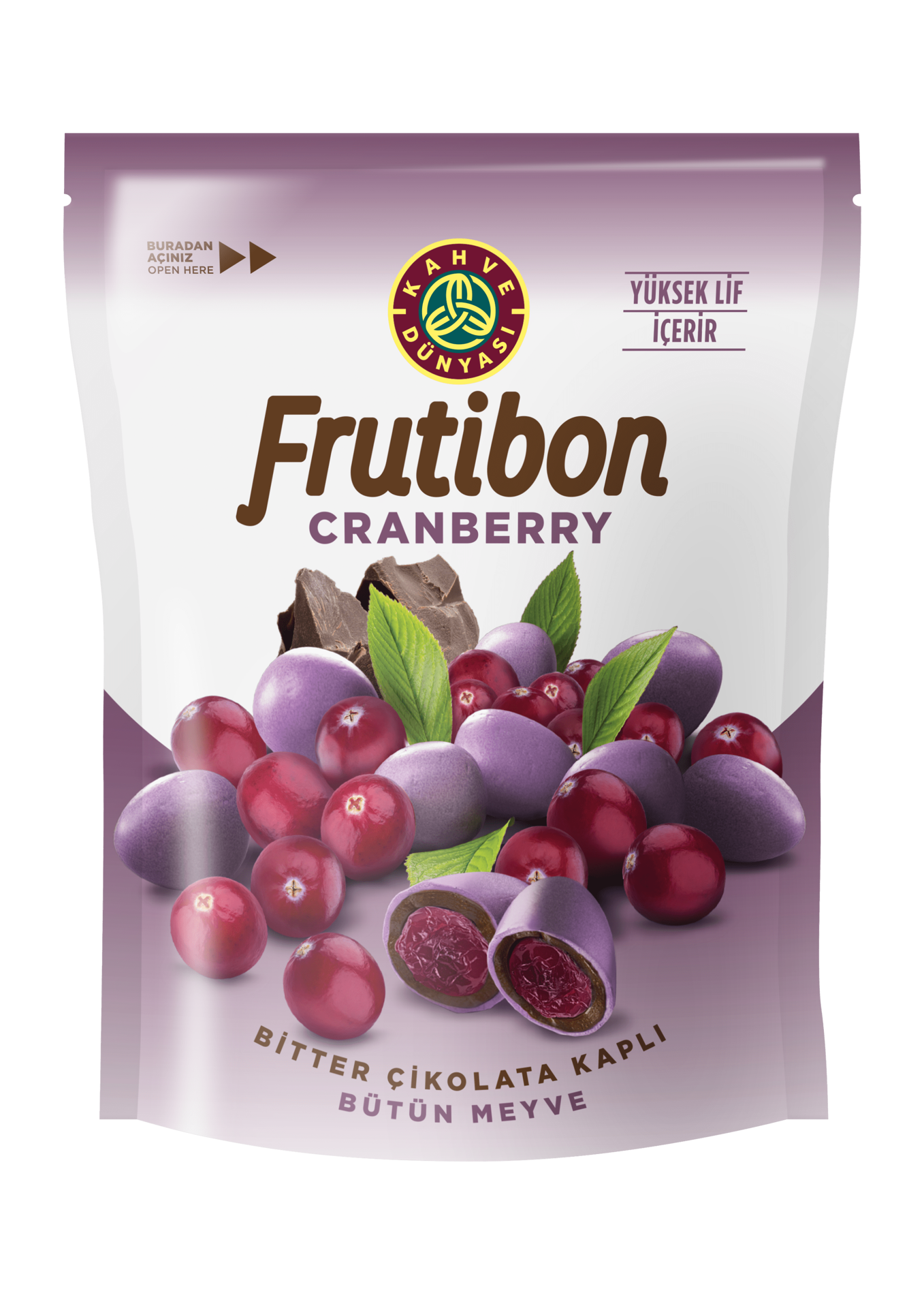 Kahve Dünyası Frutibon Yaban Mersini Bitter Çikolata Kaplı Bütün Meyve 50 Gr