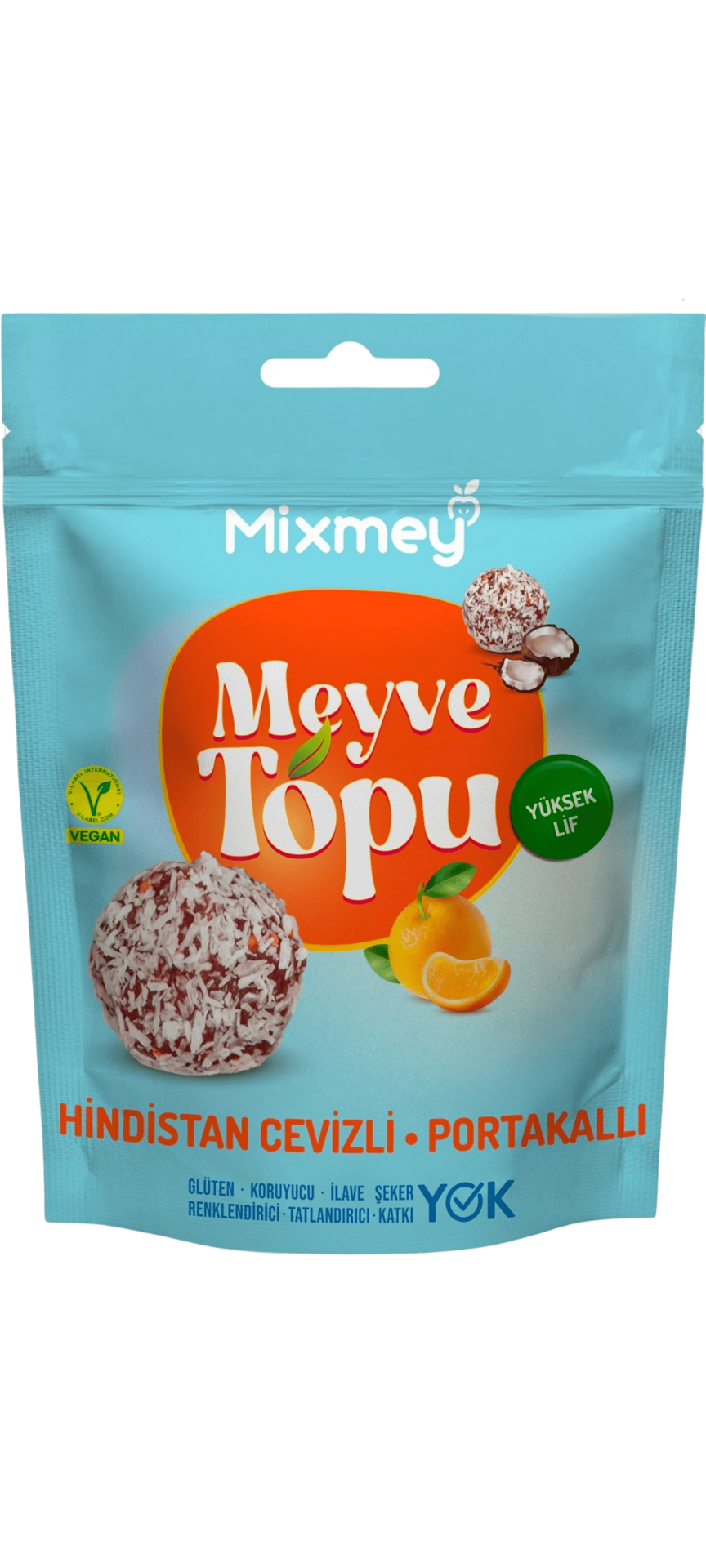 Mixmey Hindistan Cevizli Portakallı Meyve Topu 90 Gr