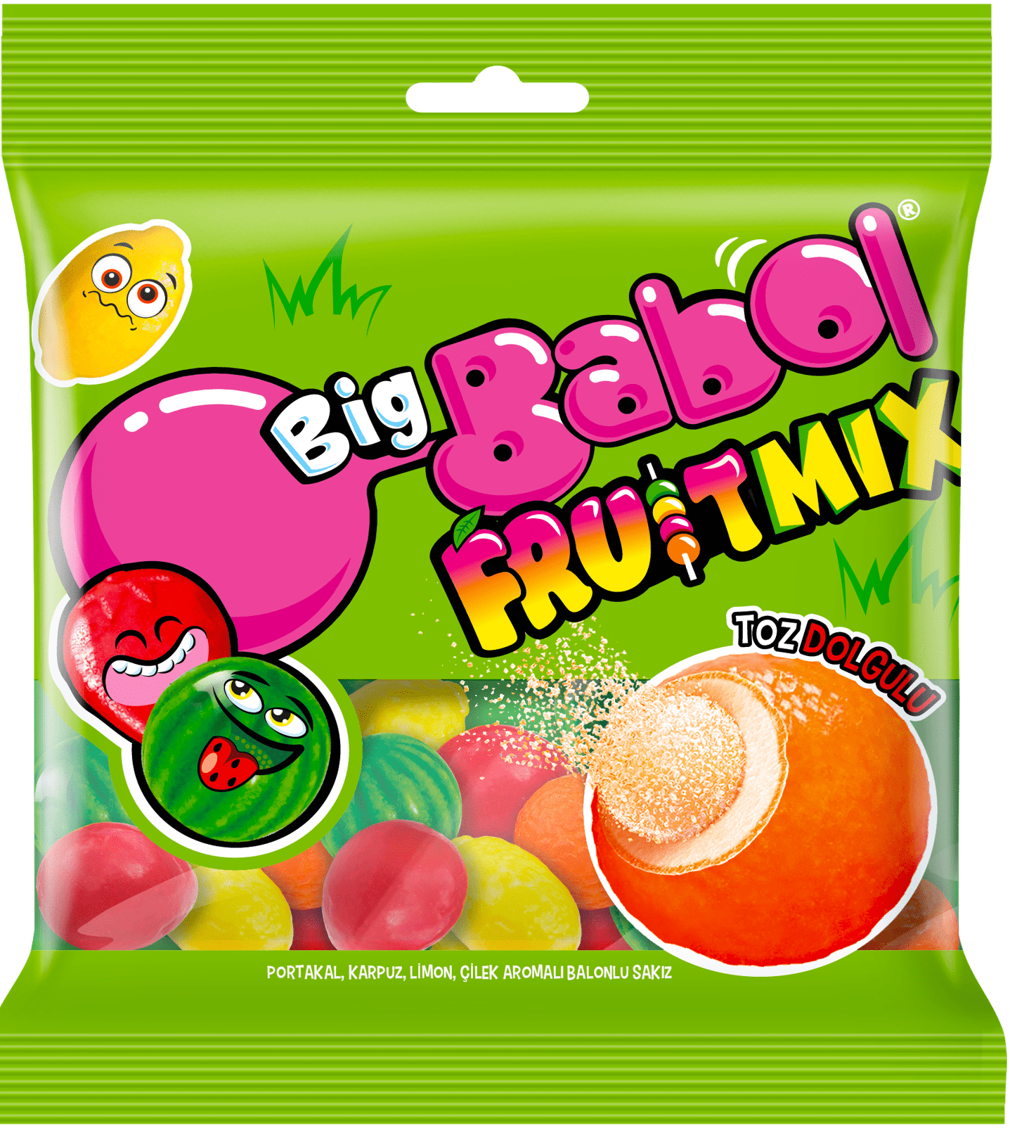 Big Babol Fruit Mix Sakız Poşet 80 Gr