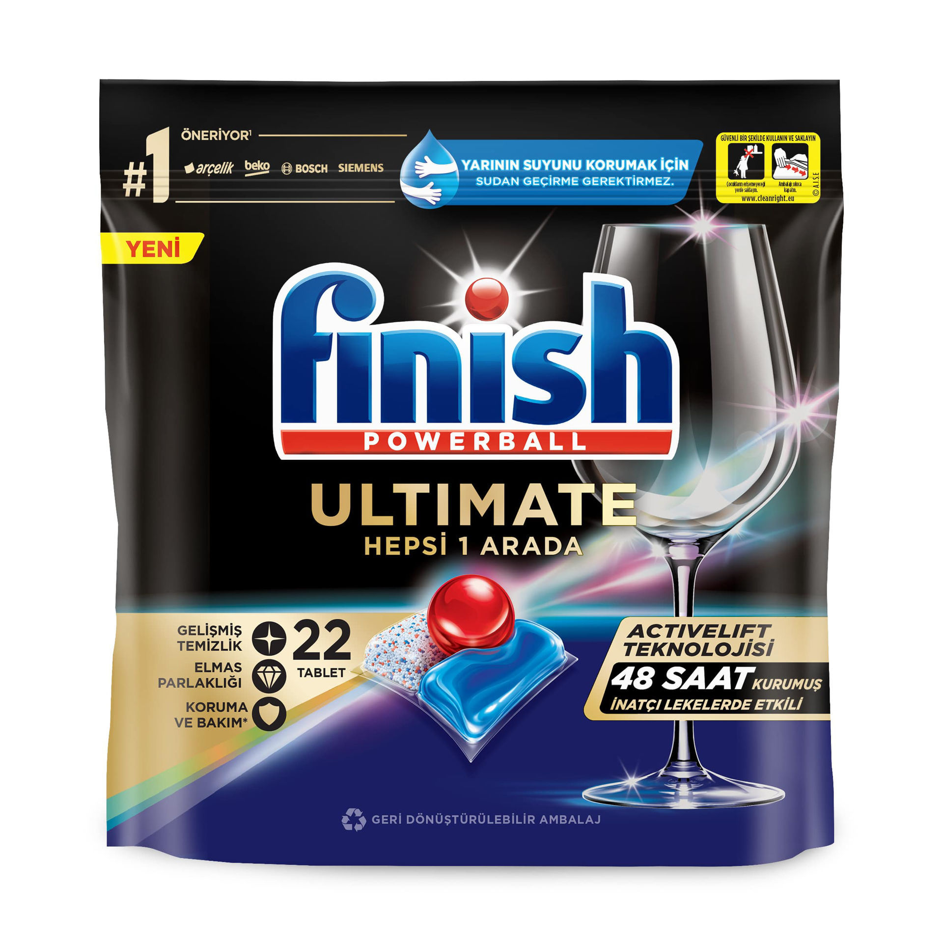 Finish Ultimate Bulaşık Tableti 22'li