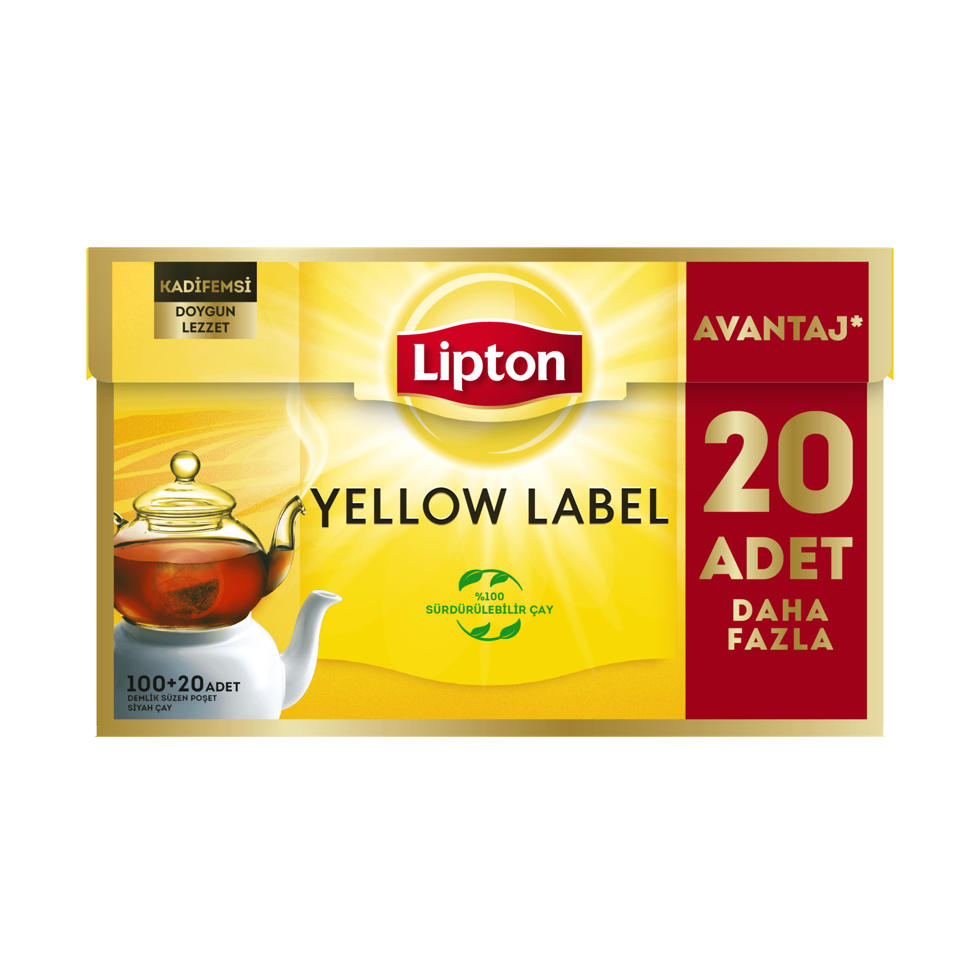 Lipton Yellow Label Demlik Poşet 120'Li