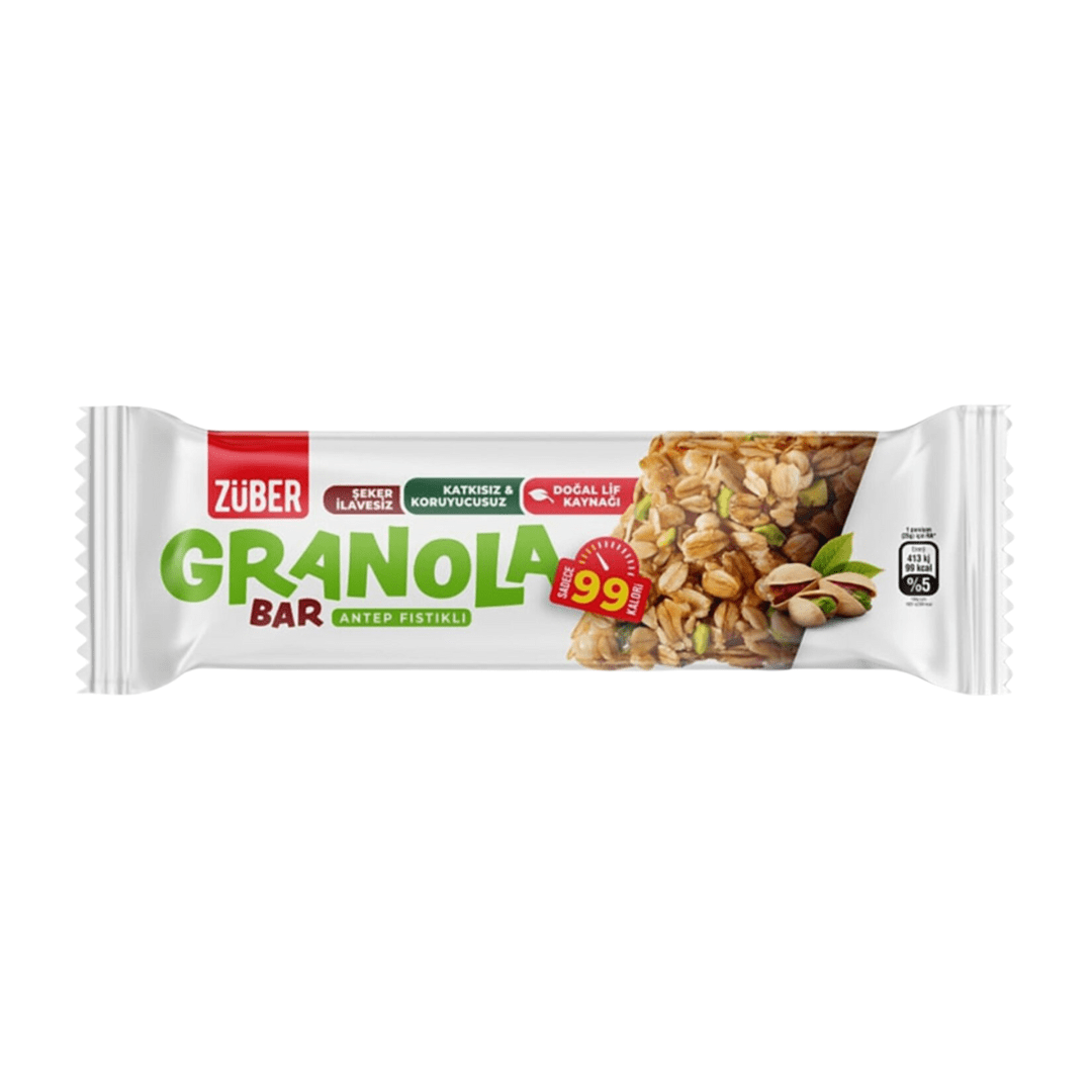 ZÜBER Granola Bar Antep Fıstıklı 25g
