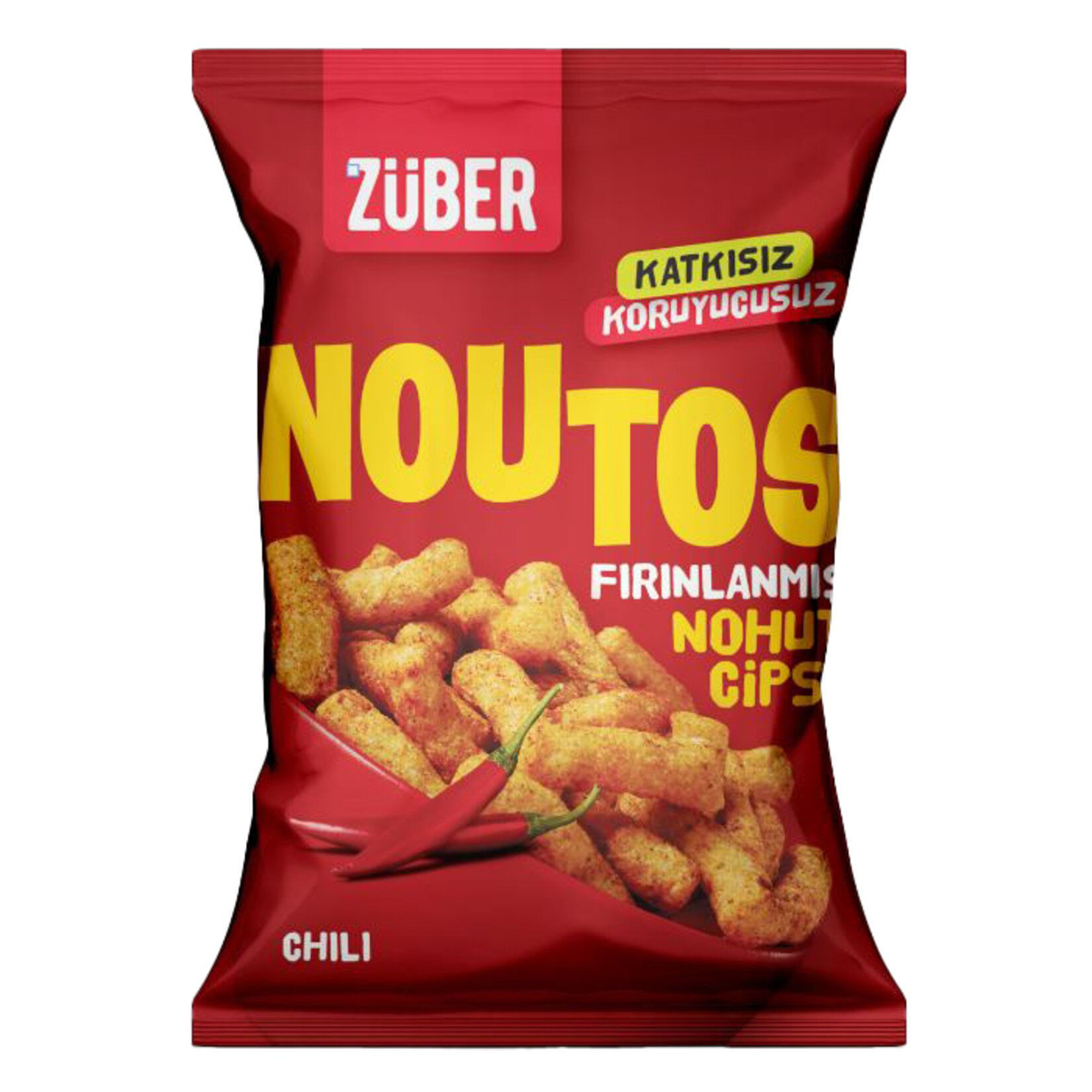 ZÜBER Noutos Fırınlanmış Nohut Cipsi Chili 55g