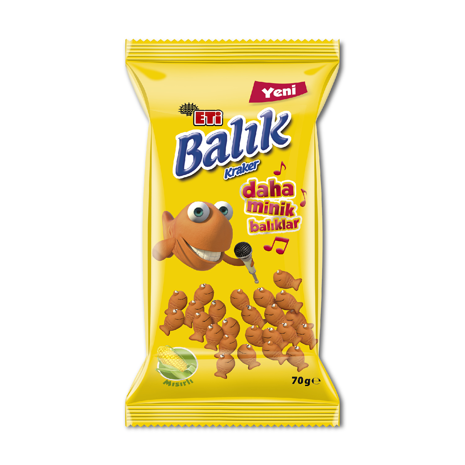 Eti Balık Mısırlı Kraker 70 Gr