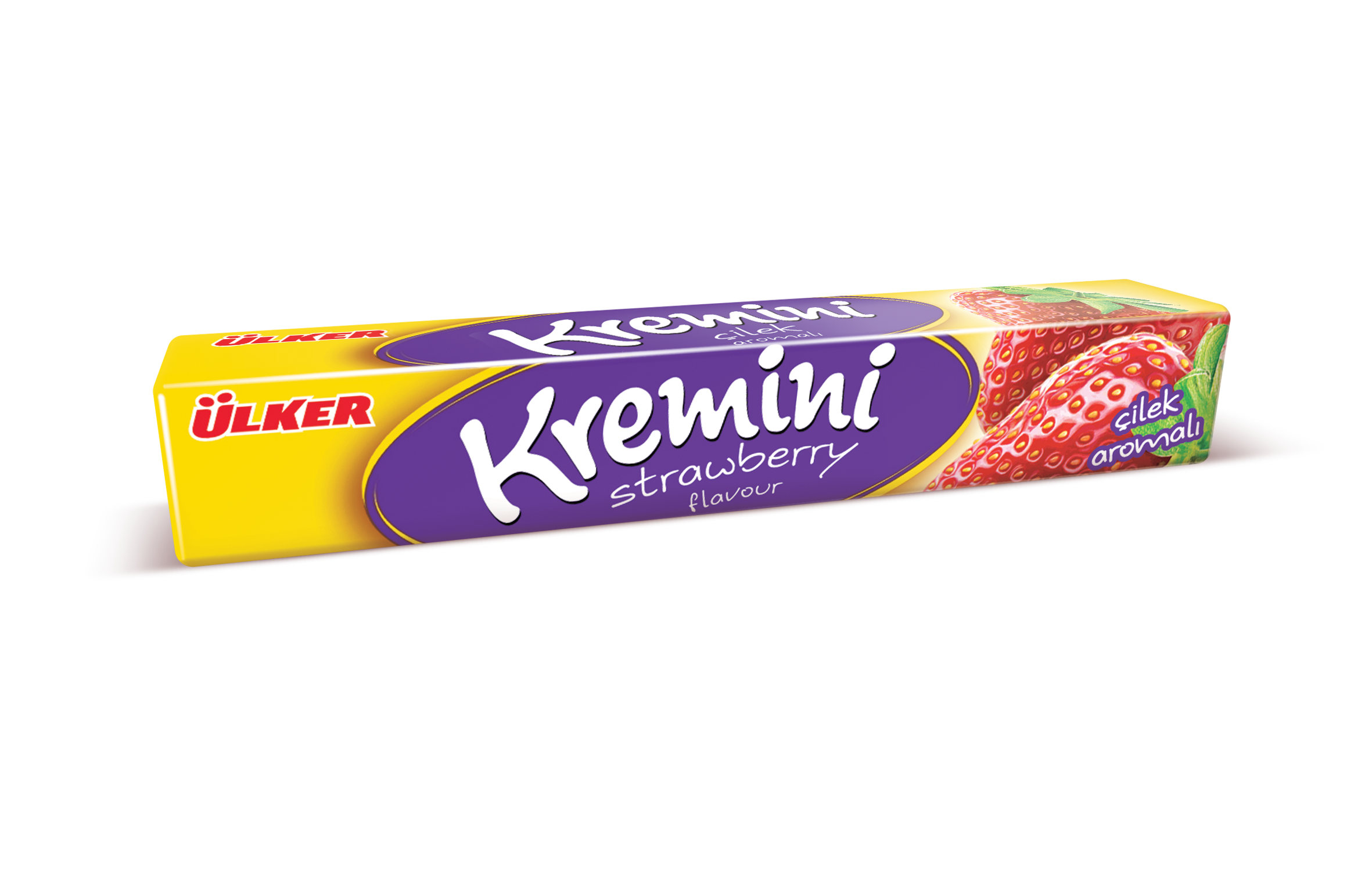 Ülker Kremini Çilek Aromalı Toffe Şeker 44 Gr