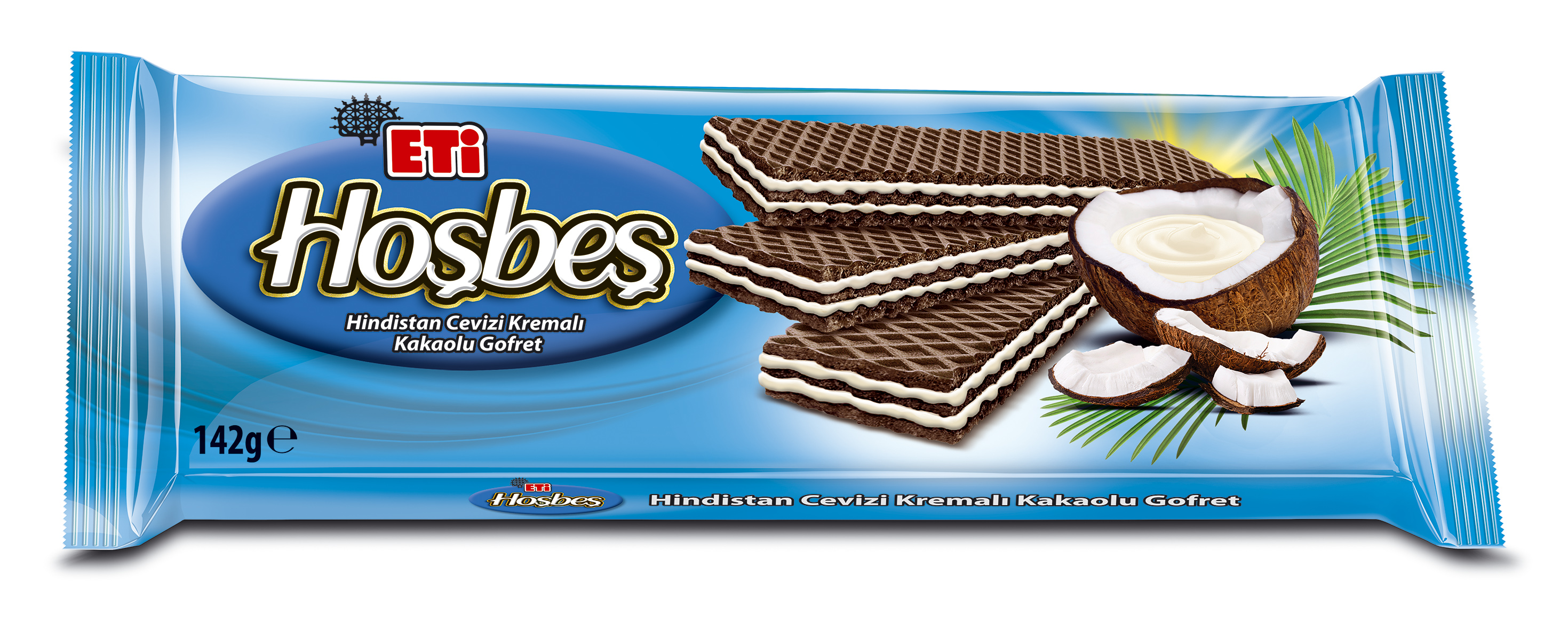 Eti Hoşbeş Hindistan Cevizli Gofret 142 Gr