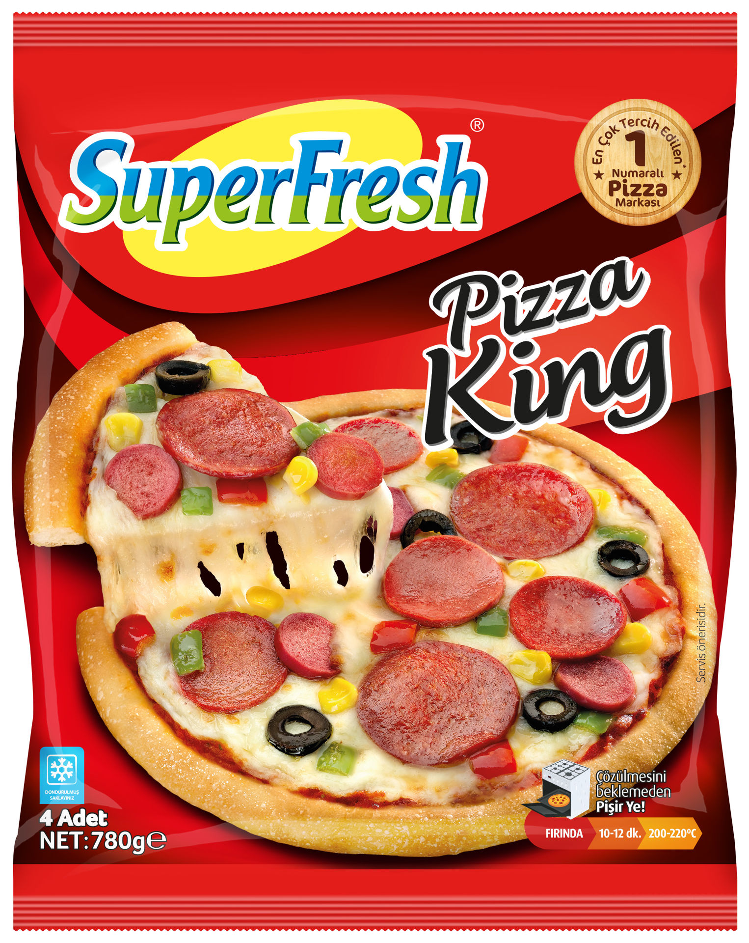 Superfresh Pizza King 4'lü 780 Gr