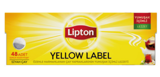 Lipton Yellow Label Demlik Poşet Çay 48'li