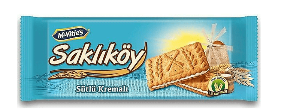 Ülker Saklıköy Sütlü Kremalı Bisküvi 100 Gr