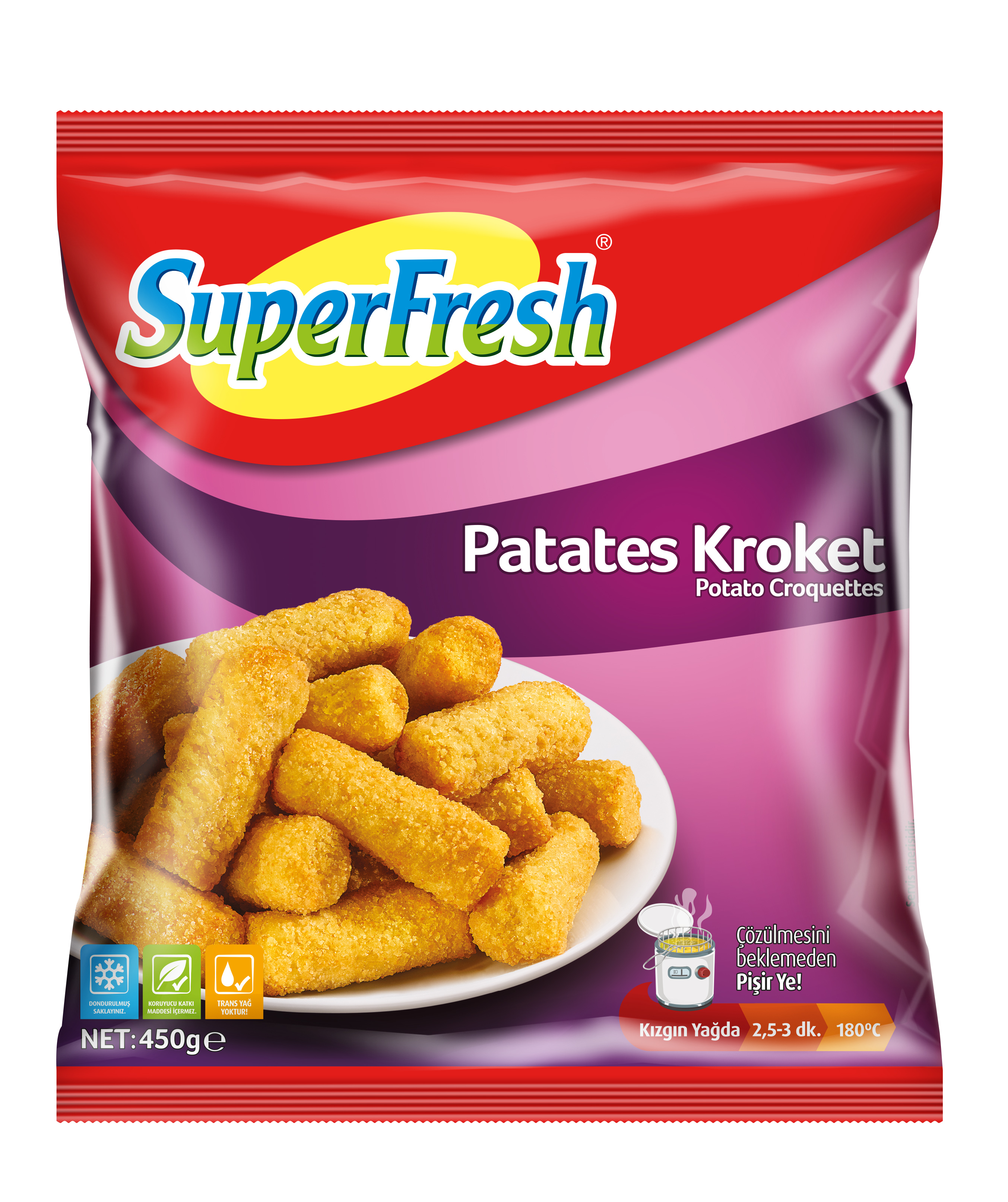 Superfresh Patates Kroket 450 Gr