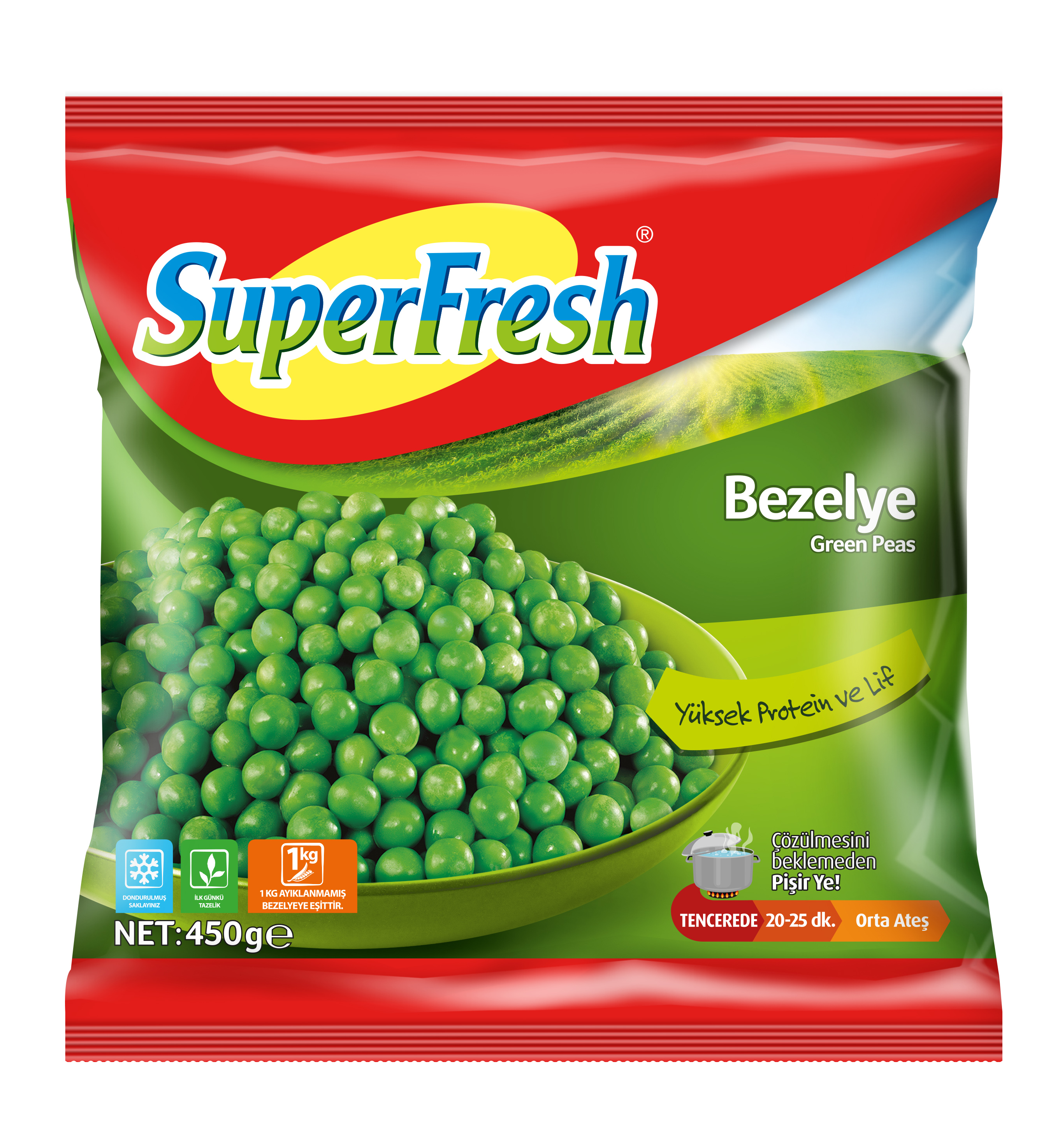 Superfresh Bezelye 450 Gr