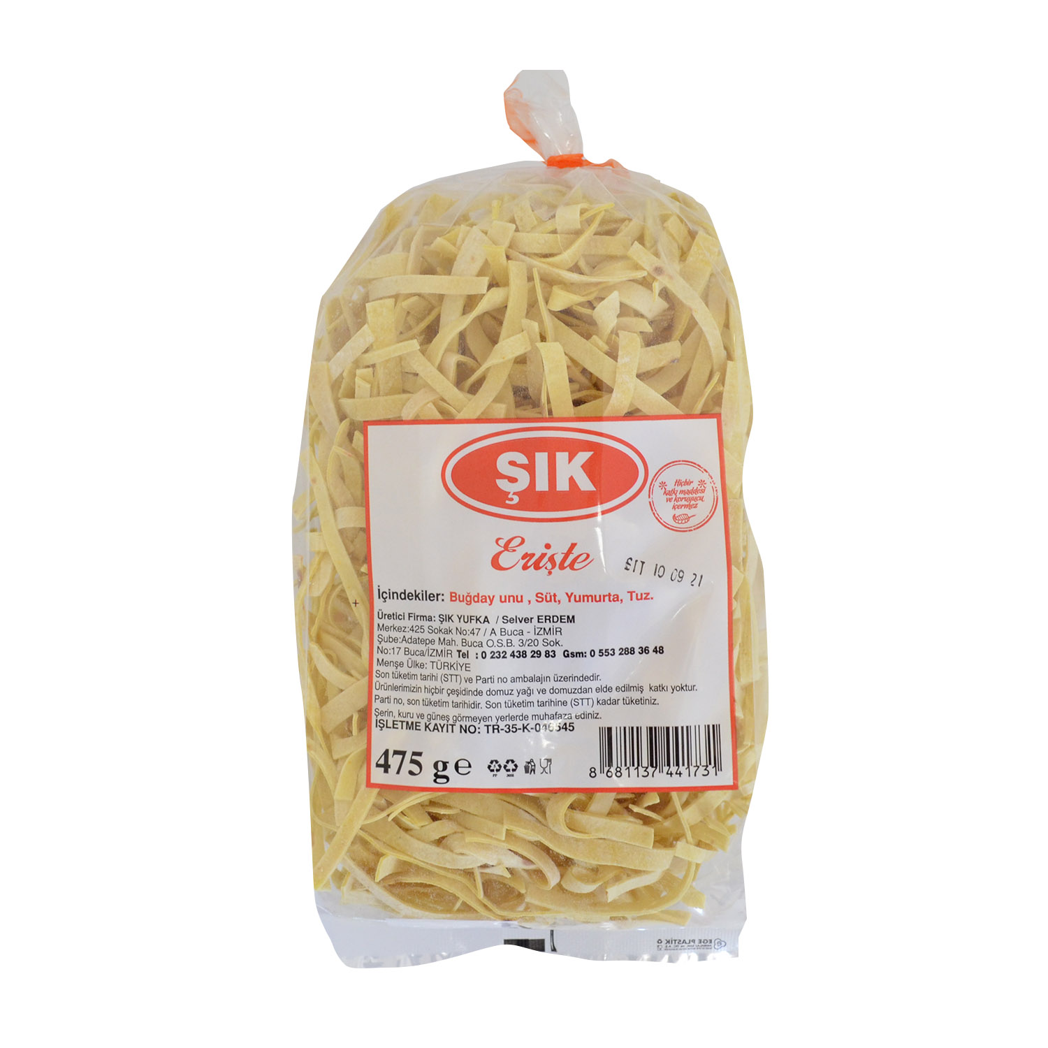 Şık Geleneksel Ev Eriştesi 475 Gr