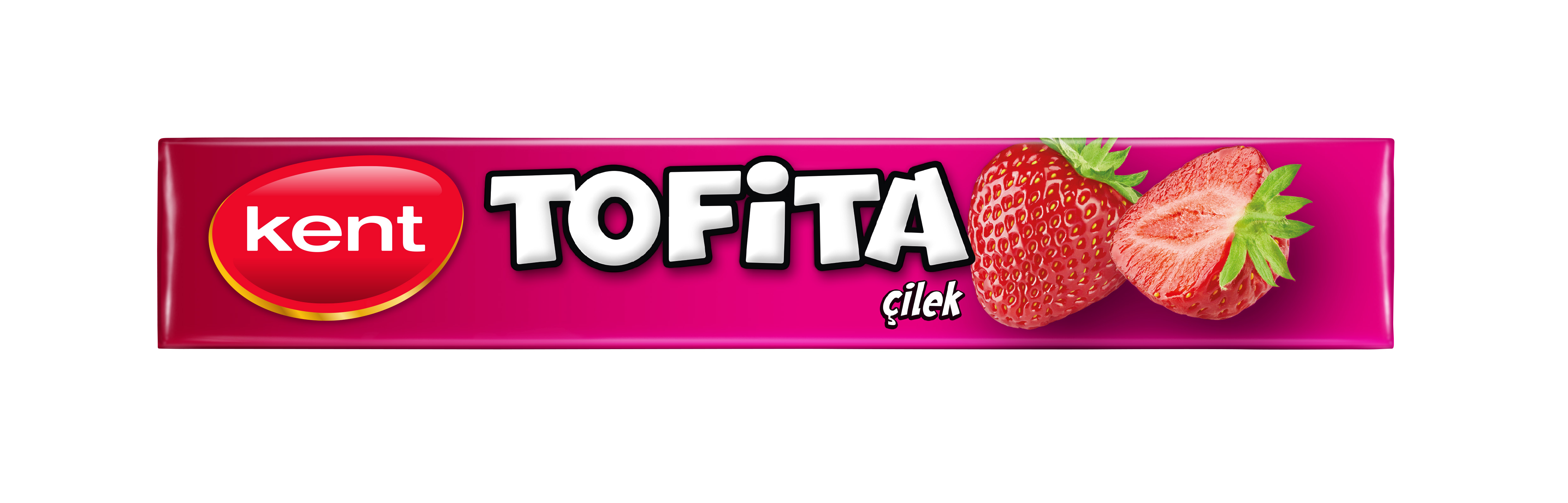 Kent Tofita Çilek Aromalı Toffe Şeker 47 Gr