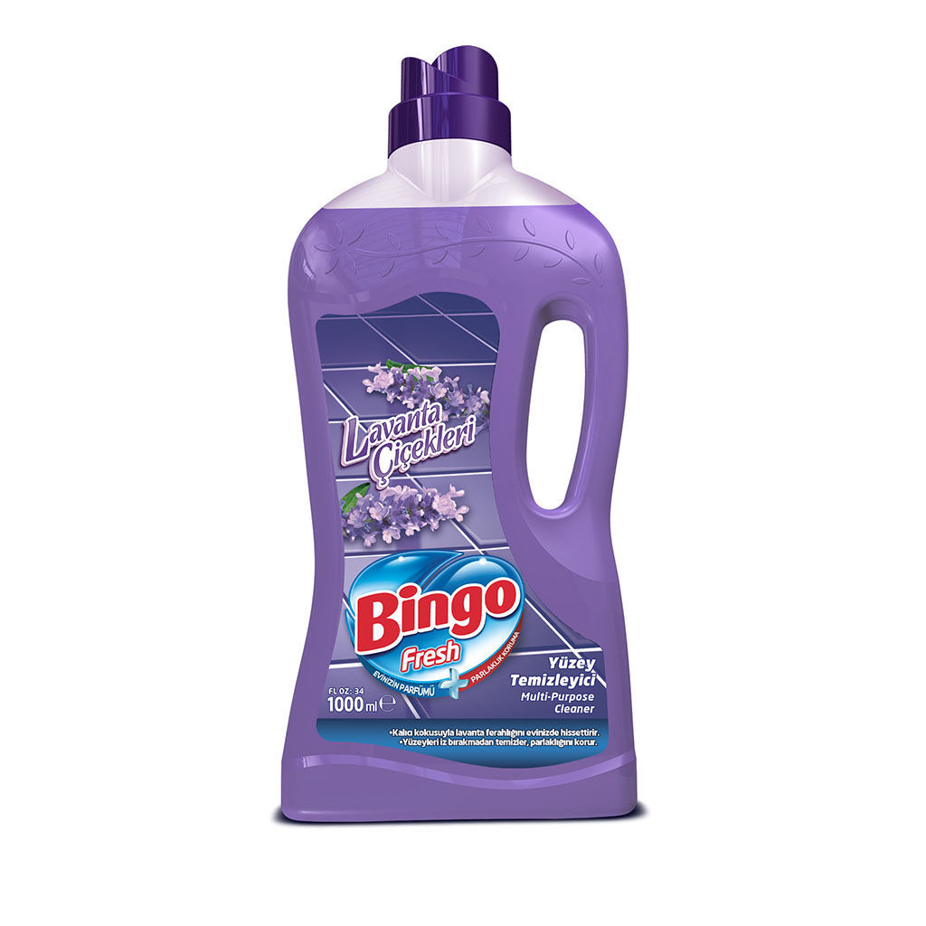 Bingo Fresh Lavanta Çiçekleri Yüzey Temizleyici 1 Lt