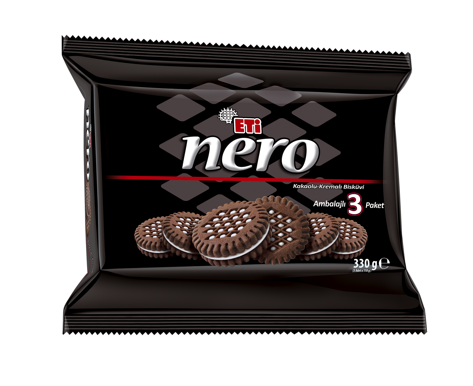 Eti Nero Kakolu Kremalı Bisküvi 3*110 Gr
