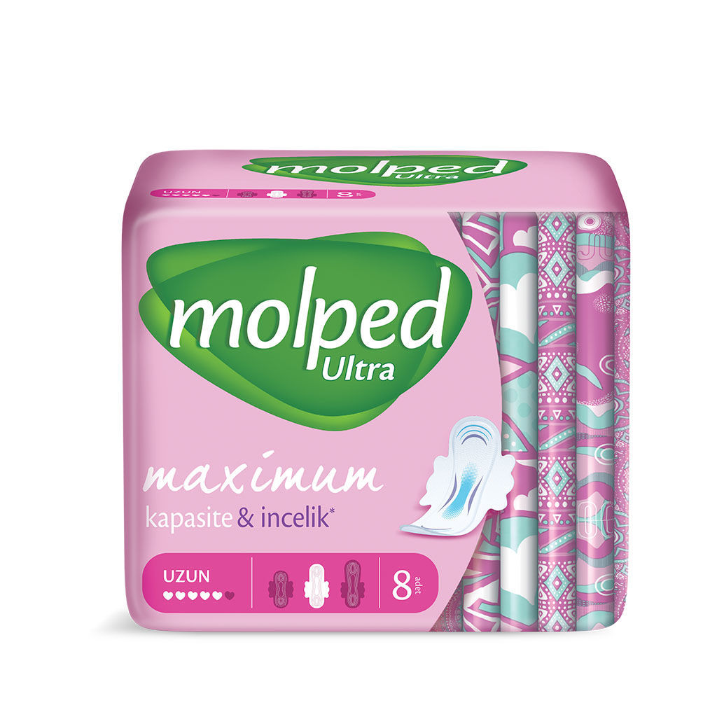 Molped Ultra Uzun Hijyenik Ped 8'li