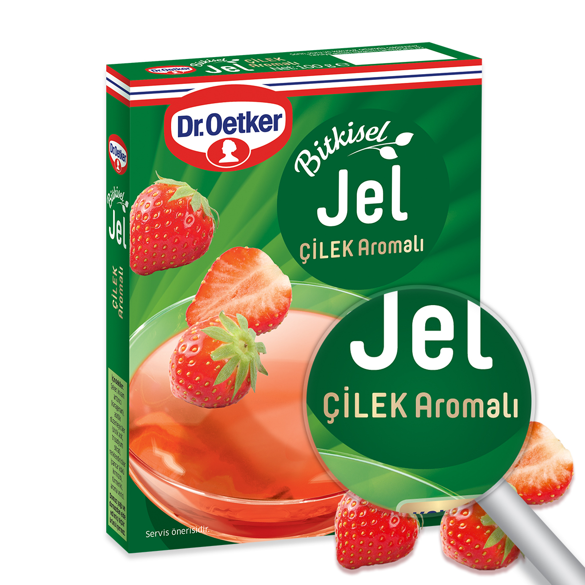 Dr. Oetker Çilekli Bitkisel Jel 100 Gr