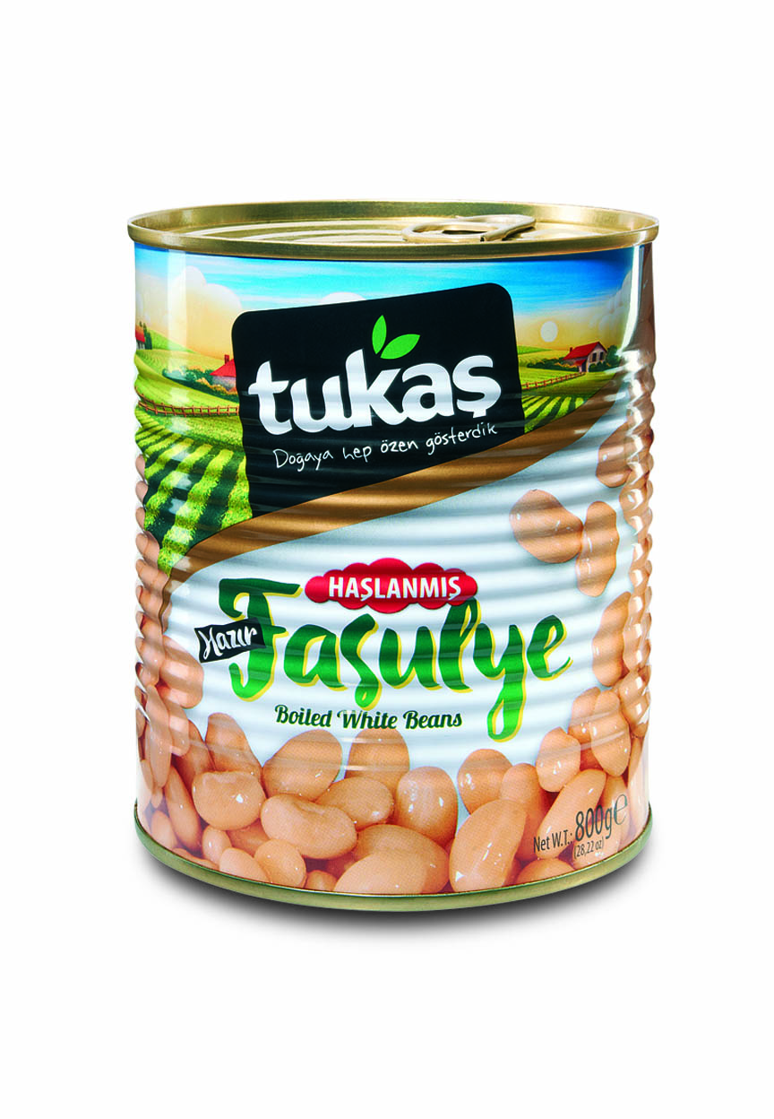 Tukaş Haşlanmış Fasulye 800 Gr