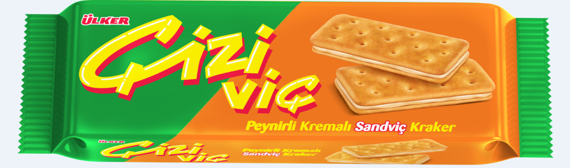 Ülker Çiziviç Peynir Kremalı Sandviç Kraker 82 Gr