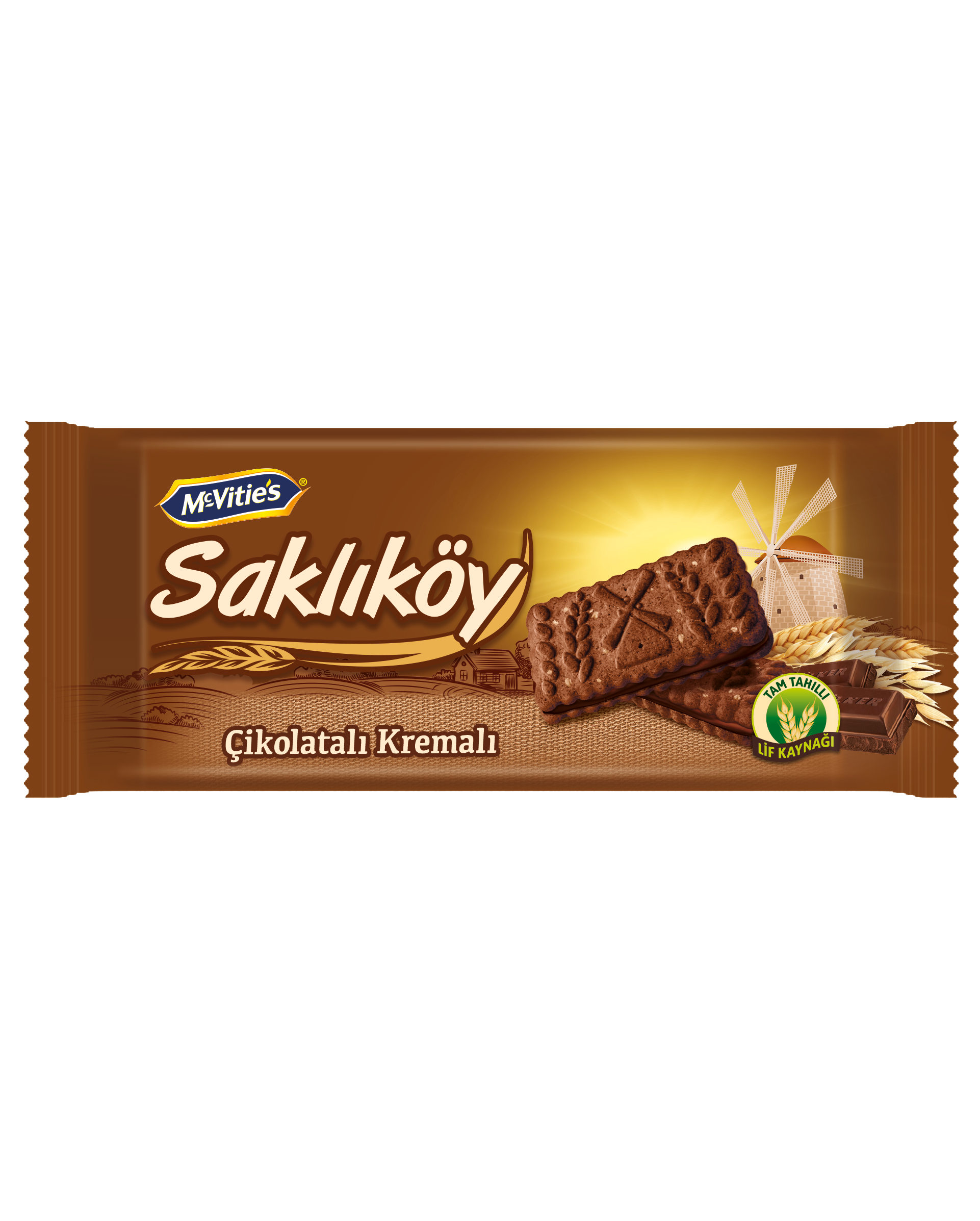 Saklıköy Çikolata Kremalı Kakaolu Bisküvi 87 Gr