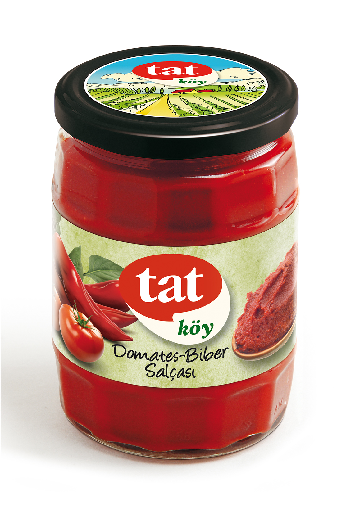 Tat Domates&Biber Karışık Köy Salçası (Cam) 560 Gr