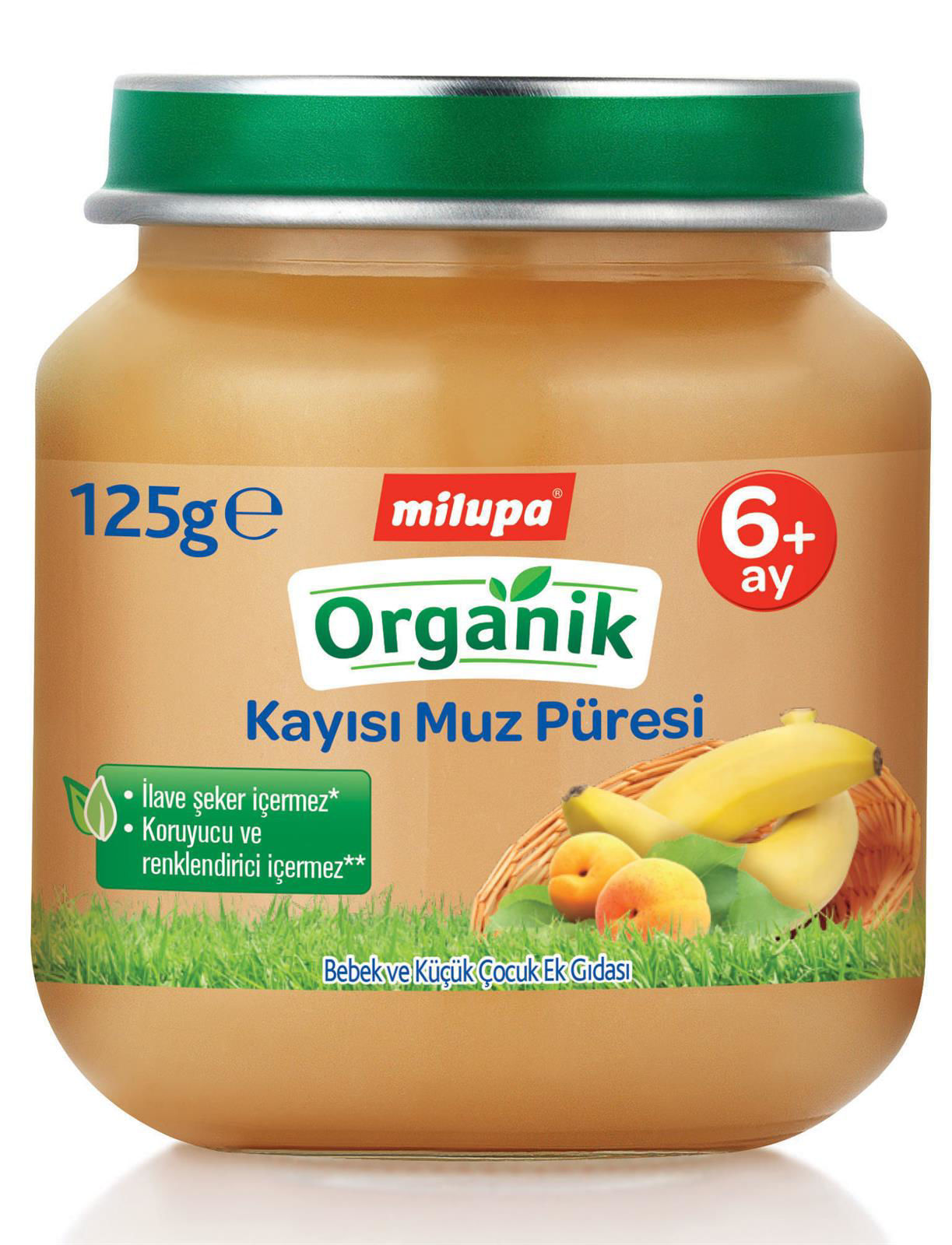 Milupa Organik Kayısı Muz Kavanoz Maması 125 Gr