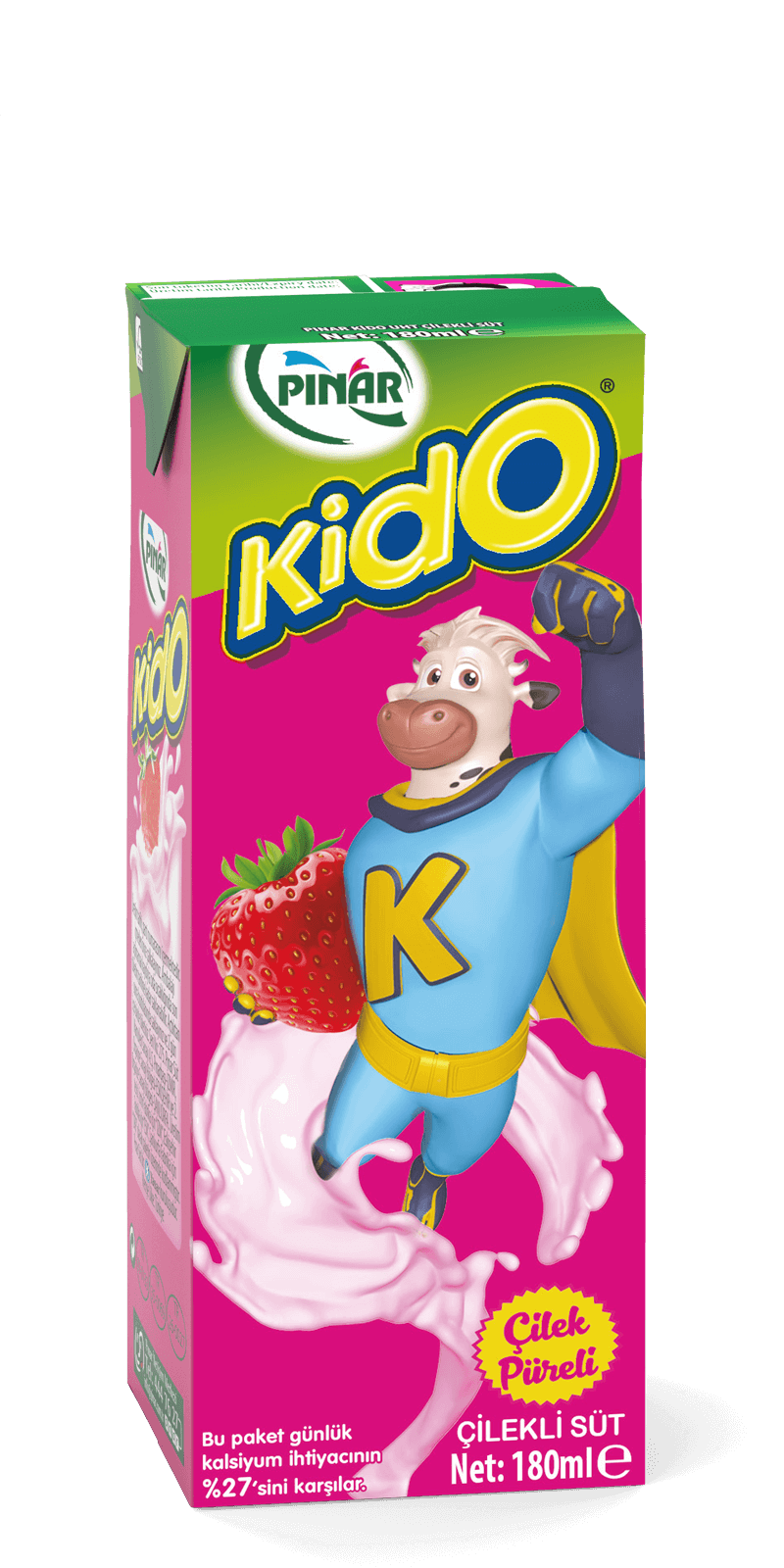 Pınar Kido Çilekli Süt 180 Ml