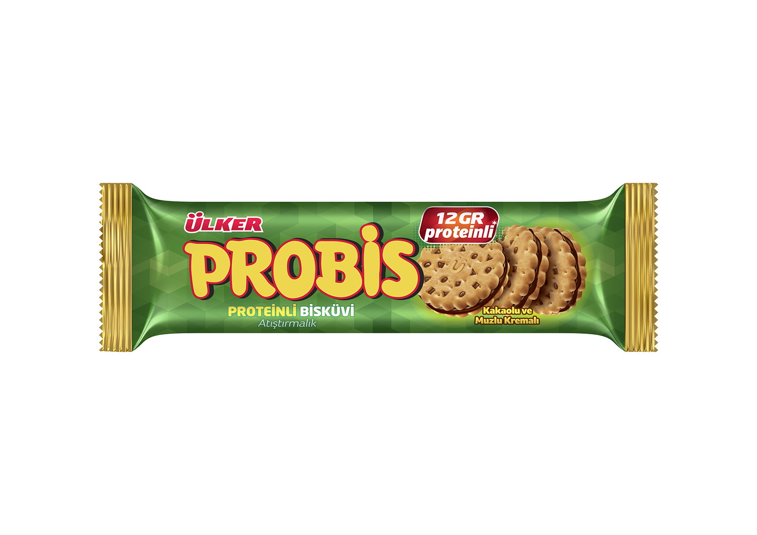 Ülker Probis Kakaolu&Muzlu Proteinli Bisküvi 75 Gr