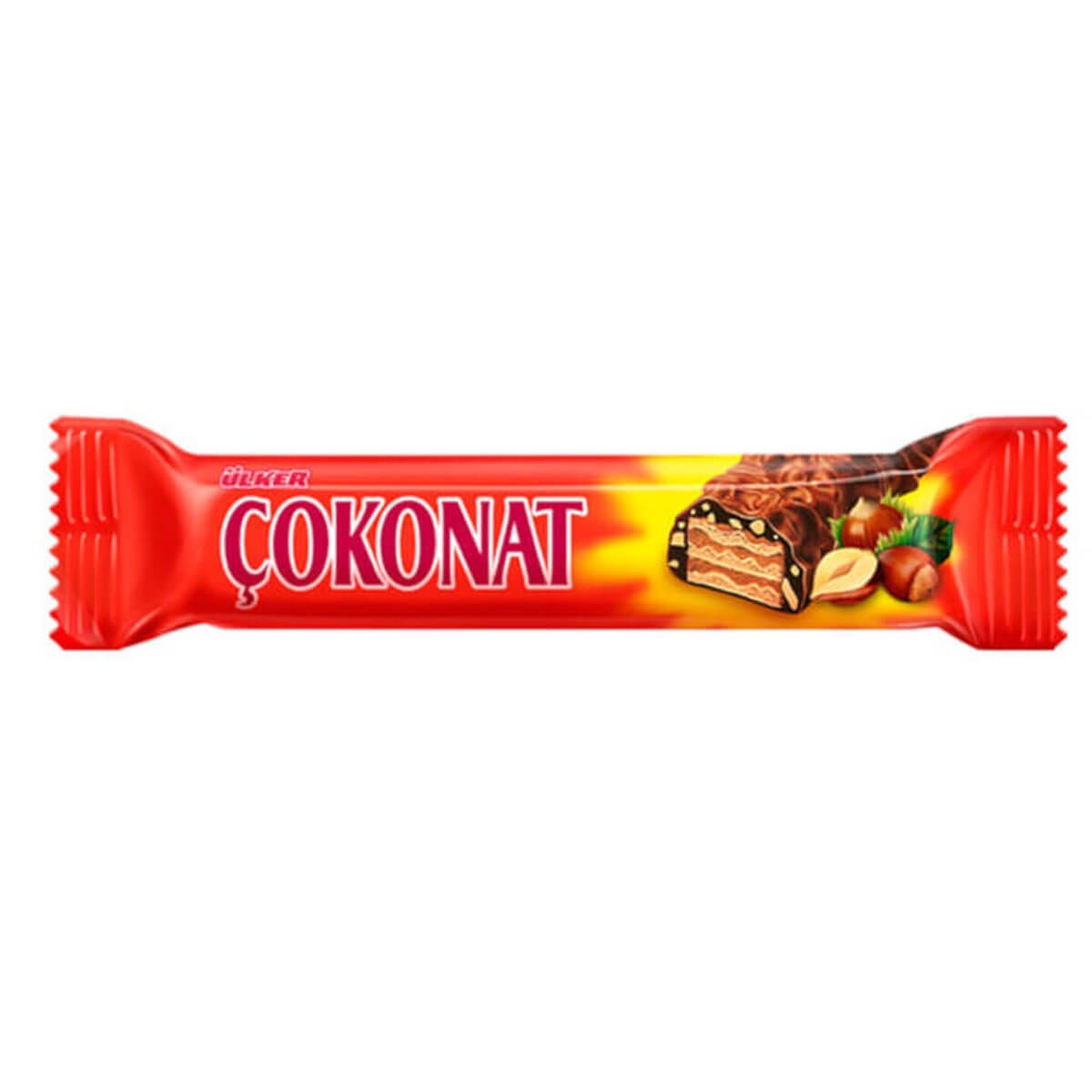 Ülker Çokonat Sütlü Çikolata Kaplamalı Fındıklı Gofret 33 Gr