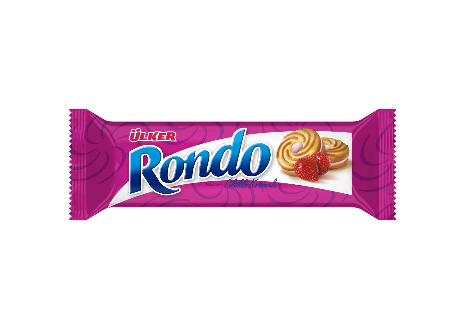 Ülker Rondo Çilekli&Kremalı Bisküvi 61 Gr