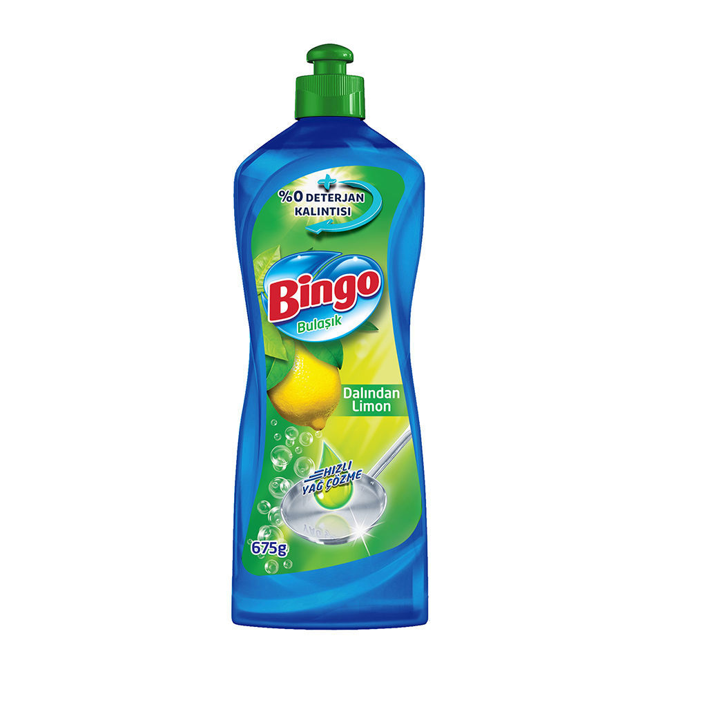 Bingo Dynamic Dalından Limon Kokulu Sıvı Bulaşık Deterjanı 675 Gr