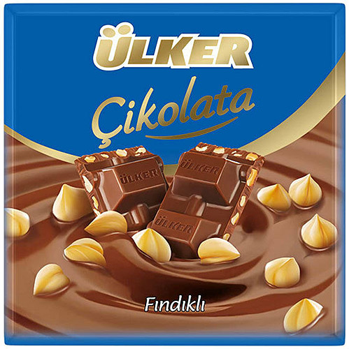 Ülker Bütün Fındıklı Kare Çikolata 65 Gr