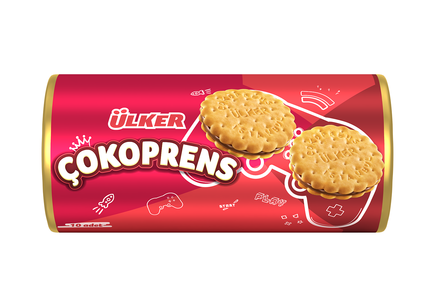 Ülker Çokoprens Bisküvi 10'lu