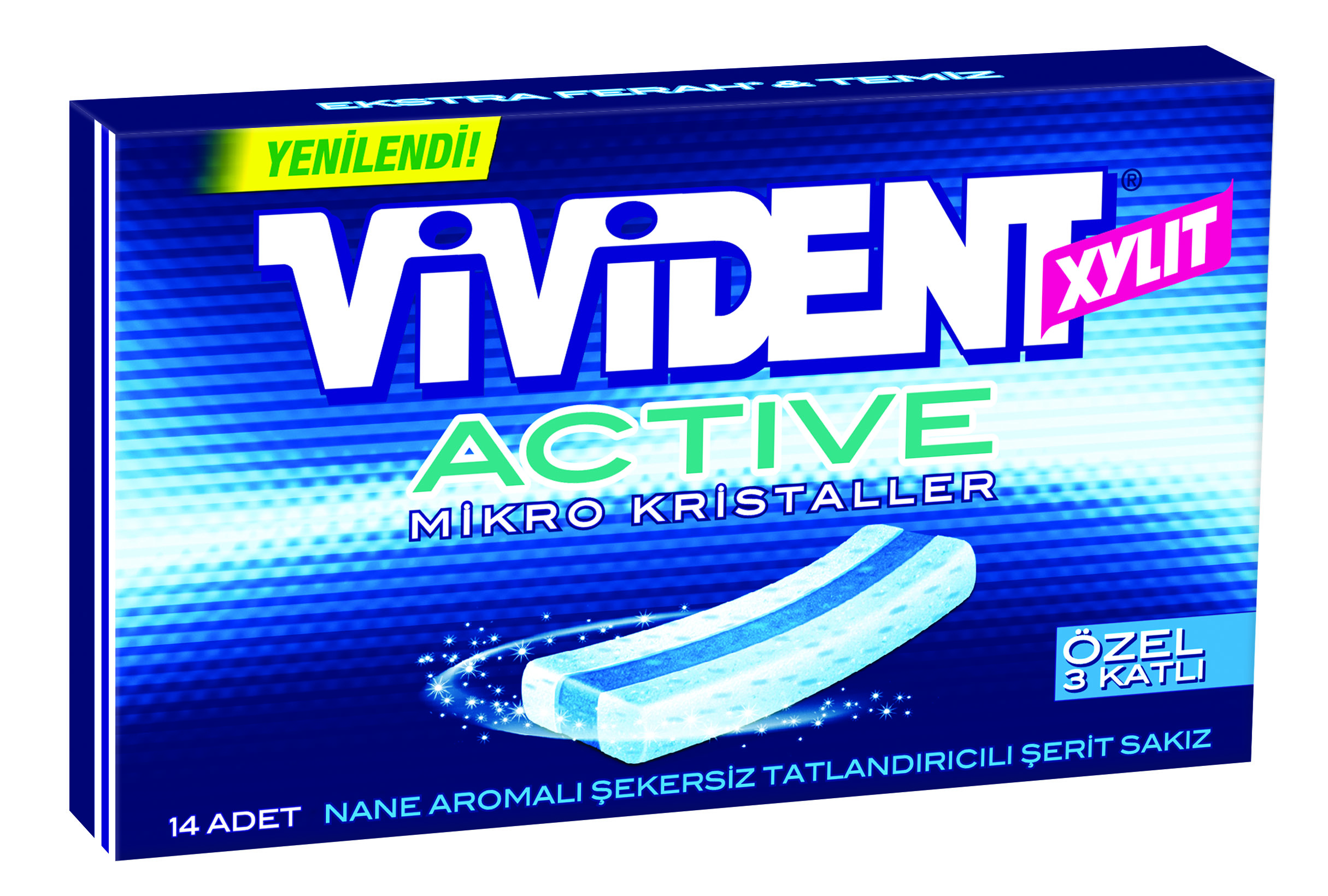 Vivident Active Nane Aromalı Sakız 14'lü