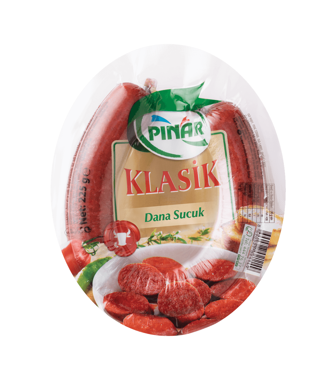 Pınar Klasik Kangal Sucuk 225 Gr