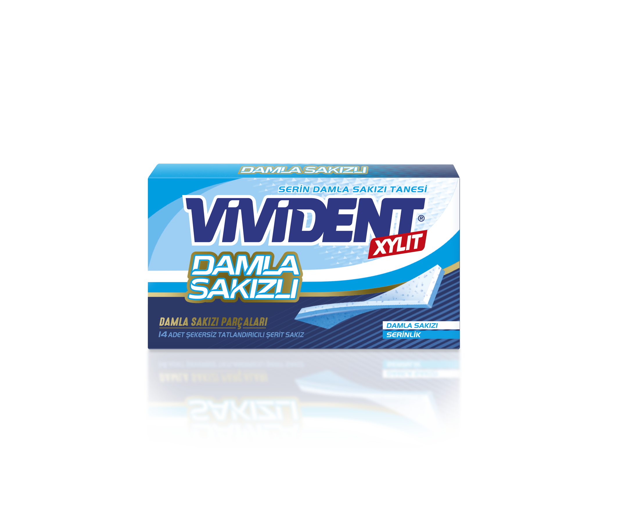 Vivident Damla Sakızlı Şekersiz Sakız 14'lü